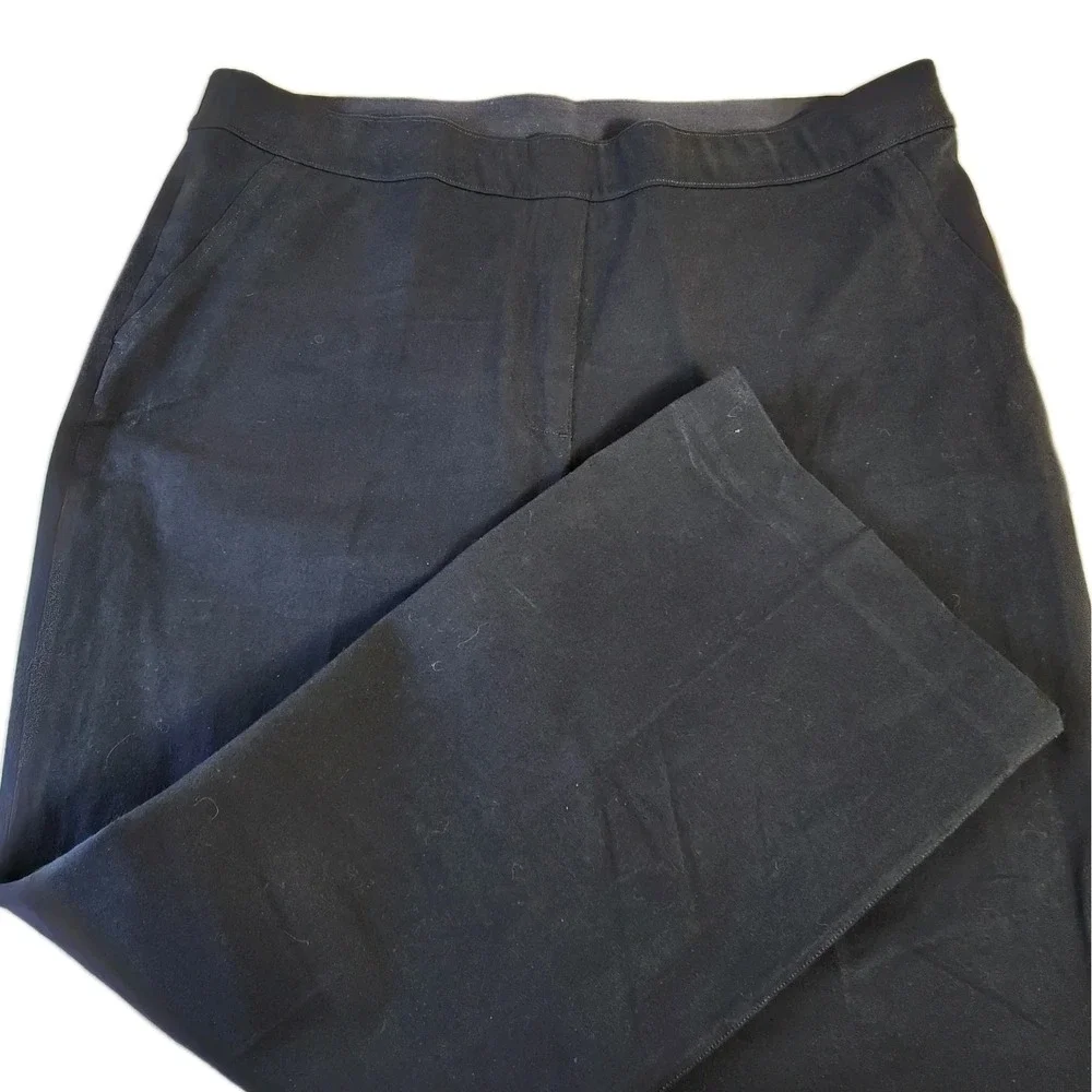 Spanx Womens On The Go Kick Flare Ponte Pants Sz XL Black High Rise Slim 20367R - Picture 2 of 16